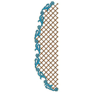 Caftan Long Neck Embroidery Design 24843