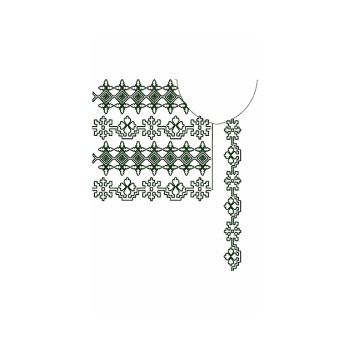 Fancy Tunic Cocktail Dress Embroidery Design