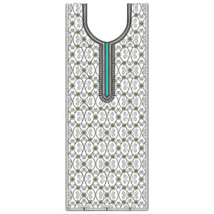 Kashmiri Dress Flat With Cording Embroidery Design 24680