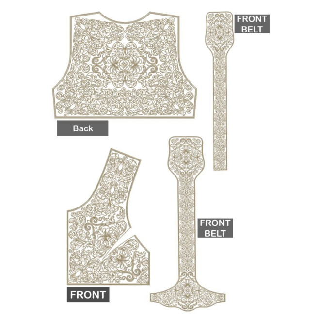 Macedonian Caftan Embroidery Design 24704