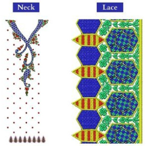 Bridal Wedding Dress Embroidery Design