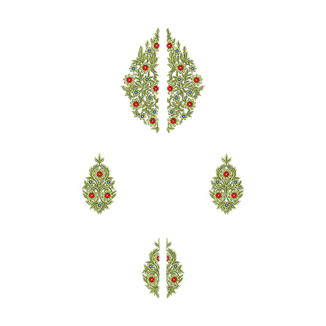 Double Shirts Dress Embroidery Design