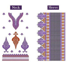 Neck With Kali Dress Embroidery Design