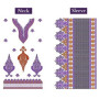 Neck With Kali Dress Embroidery Design