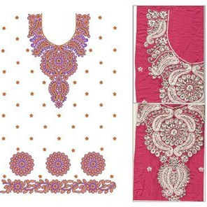 Dress Embroidery Design For Party Wedding