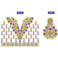 Full Set Wedding Dress Embroidery Design