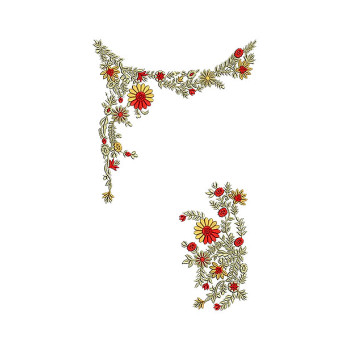 Neck And Sleeve For Dress Design 23601