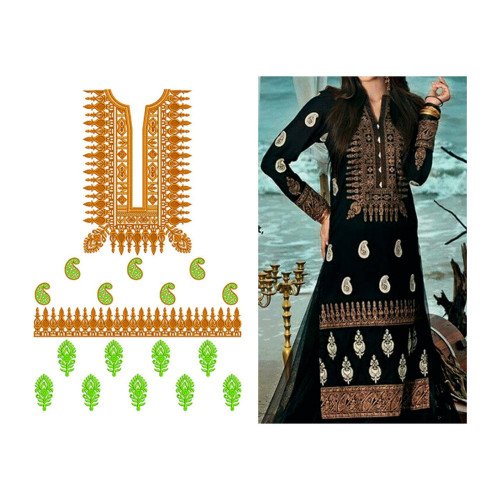 New Dress Embroidery Design 19889