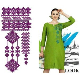 New Dress Embroidery Design 22383