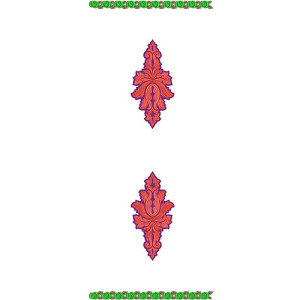10234 Dupatta Embroidery Design