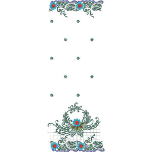 10306 Dupatta Embroidery Design