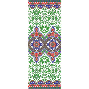 10308 Dupatta Embroidery Design