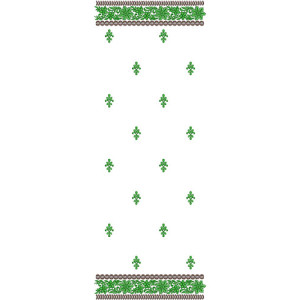 10311 Dupatta Embroidery Design