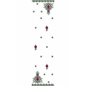 10355 Dupatta Embroidery Design