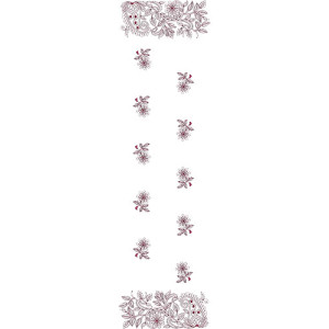 10357 Dupatta Embroidery Design