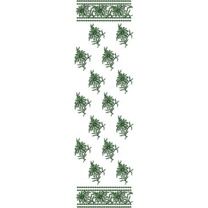 10359 Dupatta Embroidery Design