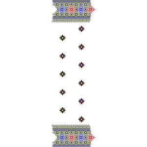 10361 Dupatta Embroidery Design