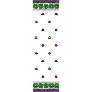 10497 Dupatta Embroidery Design