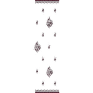 10498 Dupatta Embroidery Design