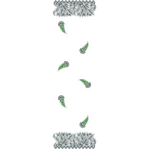 10501 Dupatta Embroidery Design