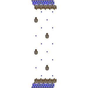 10505 Dupatta Embroidery Design