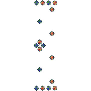 10510 Dupatta Embroidery Design