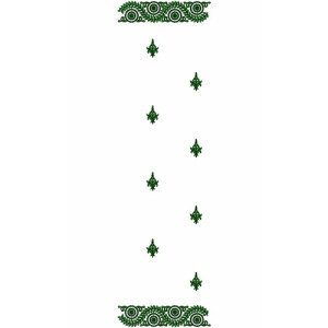 10511 Dupatta Embroidery Design