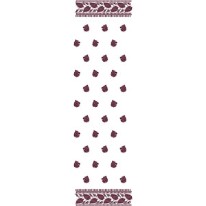 10855 Dupatta Embroidery Design