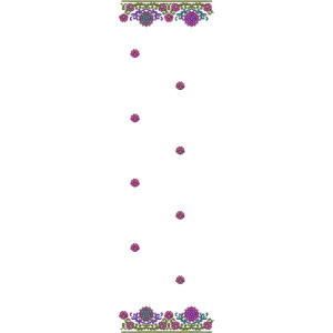 Dupatta Embroidery Design 11010