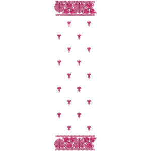 Dupatta Embroidery Design 11013