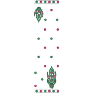 Dupatta Embroidery Design 11014