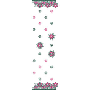 Dupatta Embroidery Design 11055