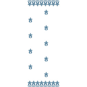 Dupatta Embroidery Design 11056