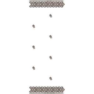 Dupatta Embroidery Design 11058