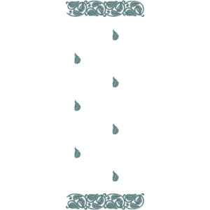 Dupatta Embroidery Design 11059