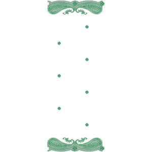 Dupatta Embroidery Design 11060