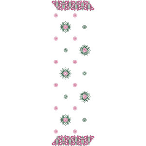 Dupatta Embroidery Design 11062