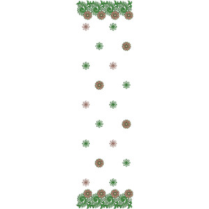 Dupatta Embroidery Design 11065