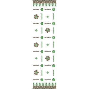 Dupatta Embroidery Design 11066