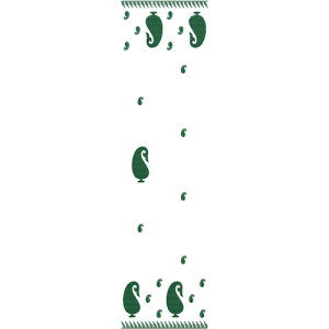 11069 Dupatta Embroidery Design