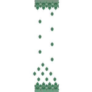 11150 Dupatta Embroidery Design