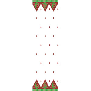 11151 Dupatta Embroidery Design