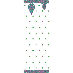 11547 Dupatta Embroidery Design