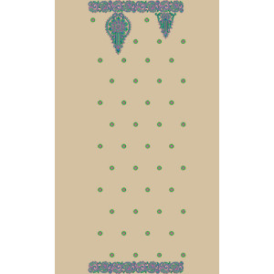 11547 Dupatta Embroidery Design