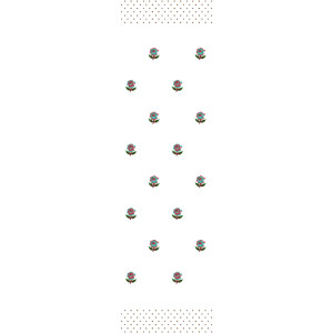 11548 Dupatta Embroidery Design