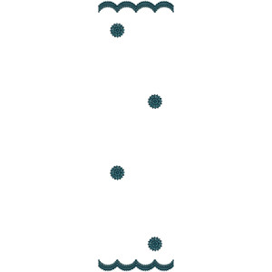 Dupatta Embroidery Design 12664