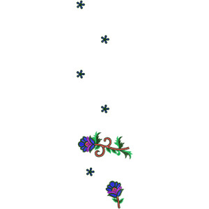 Dupatta Embroidery Design 12668