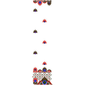 Dupatta Embroidery Design 13124