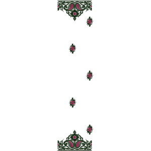 Dupatta Embroidery Design 13128