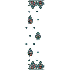 Dupatta Embroidery Design 13659